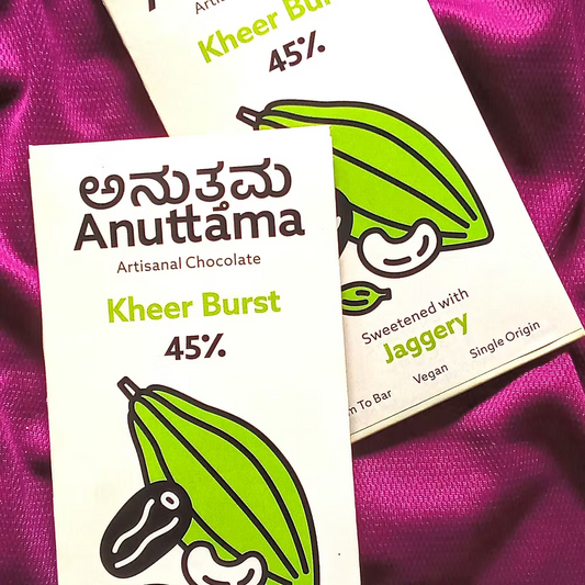 Anuttama Kheer Burst | 45% Cocoa | Sweetened with Jaggery Dates