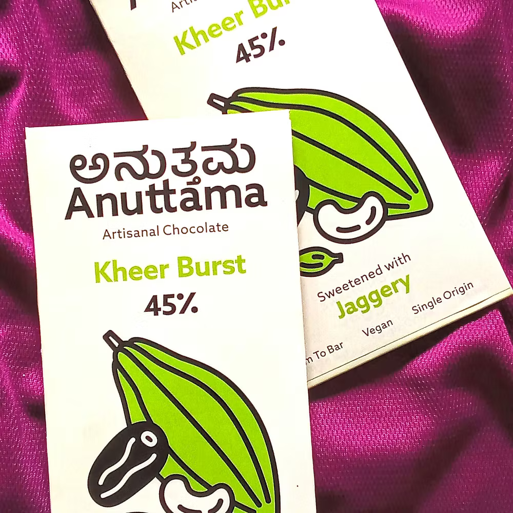 Anuttama Kheer Burst | 45% Cocoa | Sweetened with Jaggery Dates