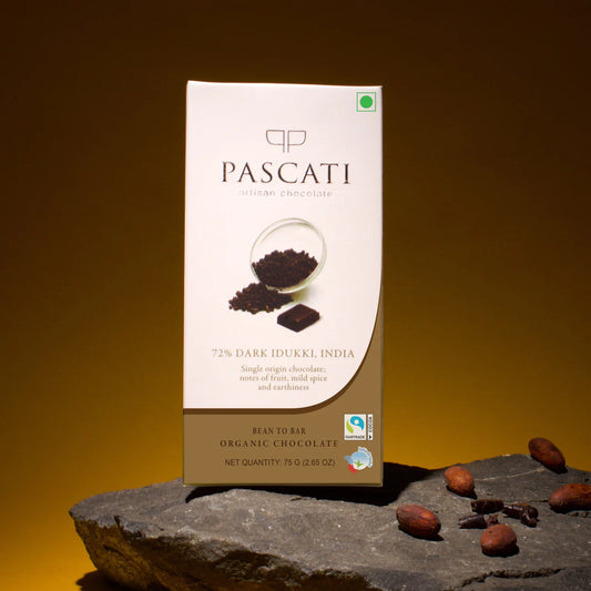 Pascati 72% Kerala Dark Chocolate, 75g