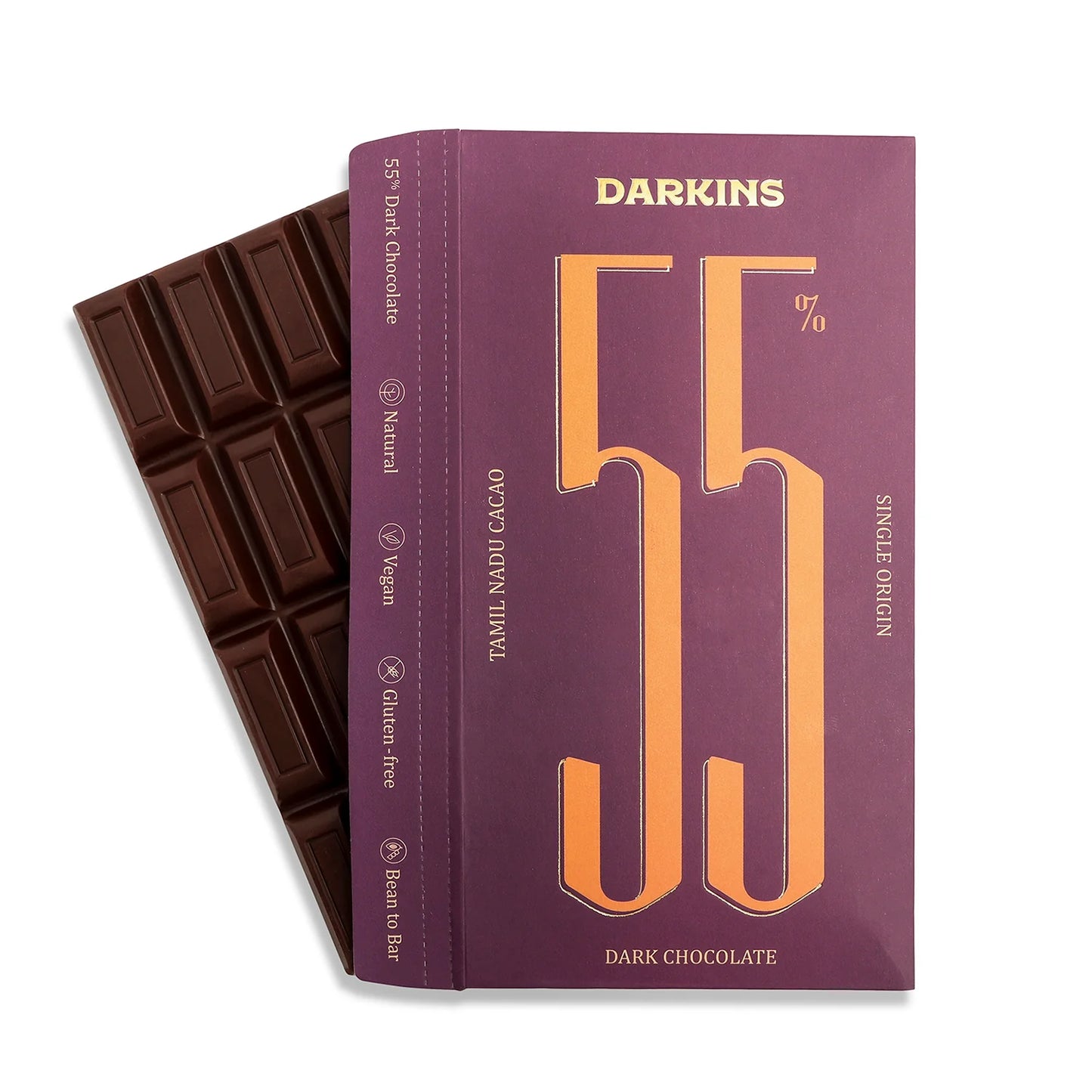 Darkins 55% Single Origin Dark Chocolate - Tamil Nadu