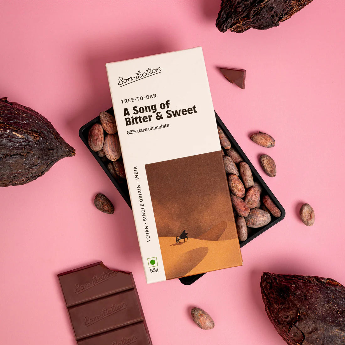 Bon Fiction - A Song of Bitter and Sweet - 82% Dark Chocolate