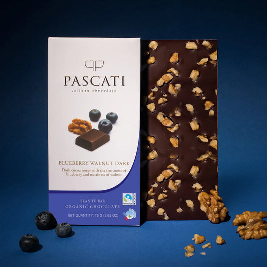 Pascati Blueberry Walnut Chocolate, 75g