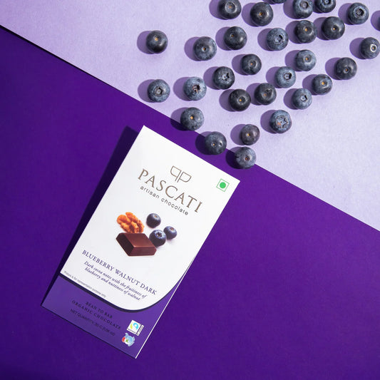 Pascati Blueberry Walnut Chocolate (mini), 30g