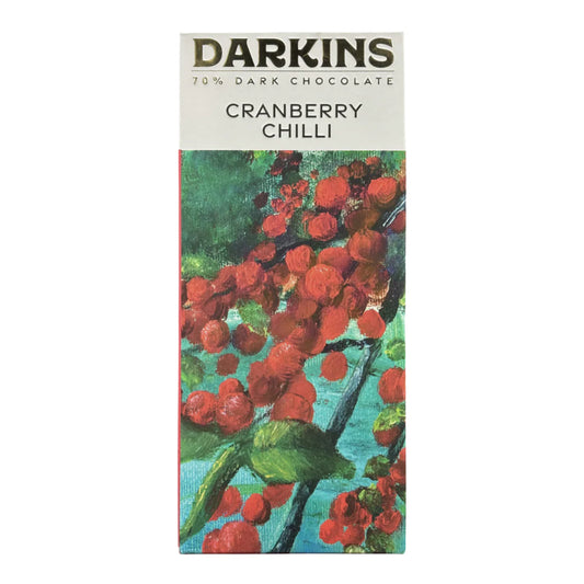 Darkins 70% Dark Chocolate with Cranberry & Chilli