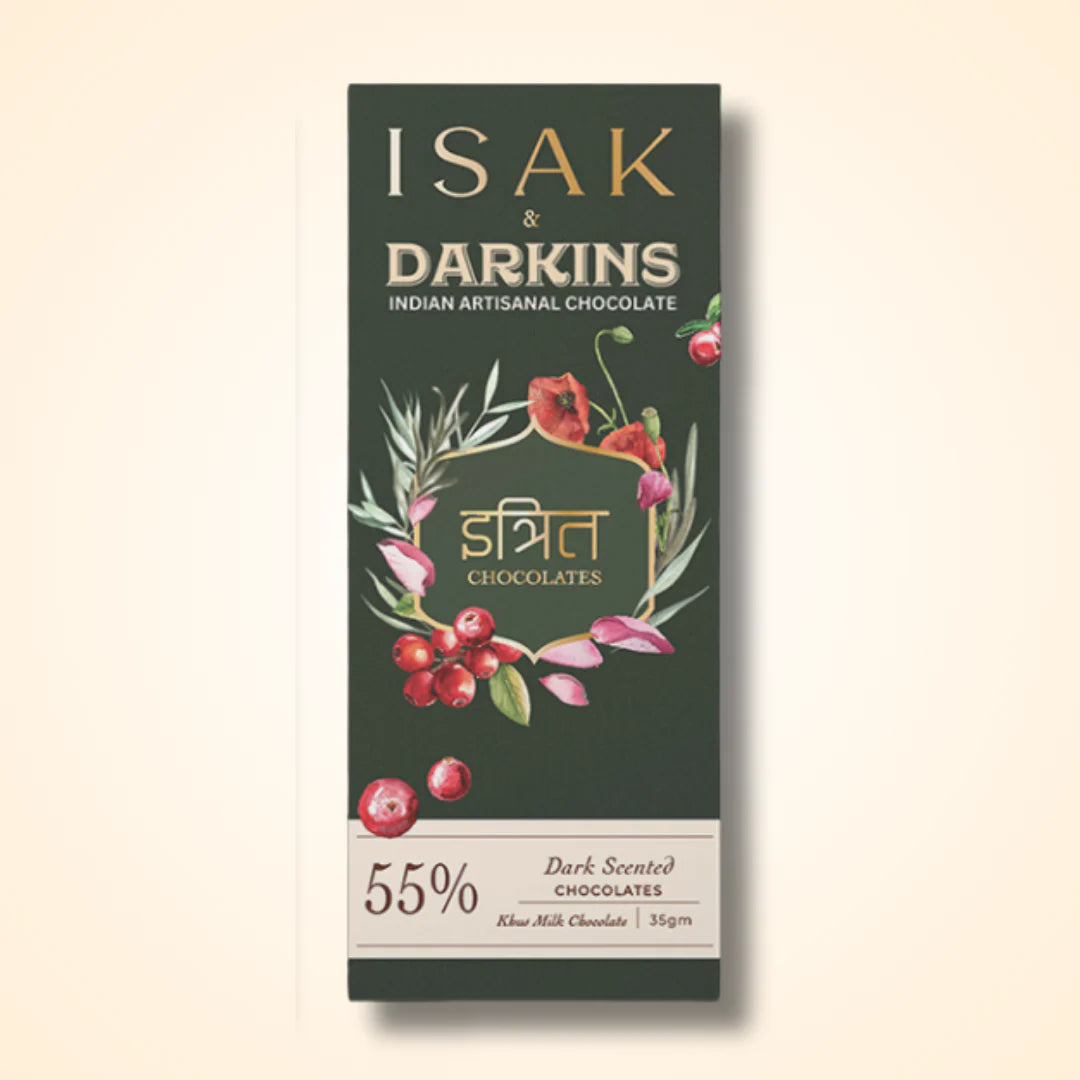 Darkins Mylk Artisanal Dark Scented Chocolate with Khus