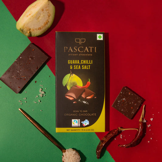 Pascati Guava, Chilli & Sea Salt Chocolate, 75g