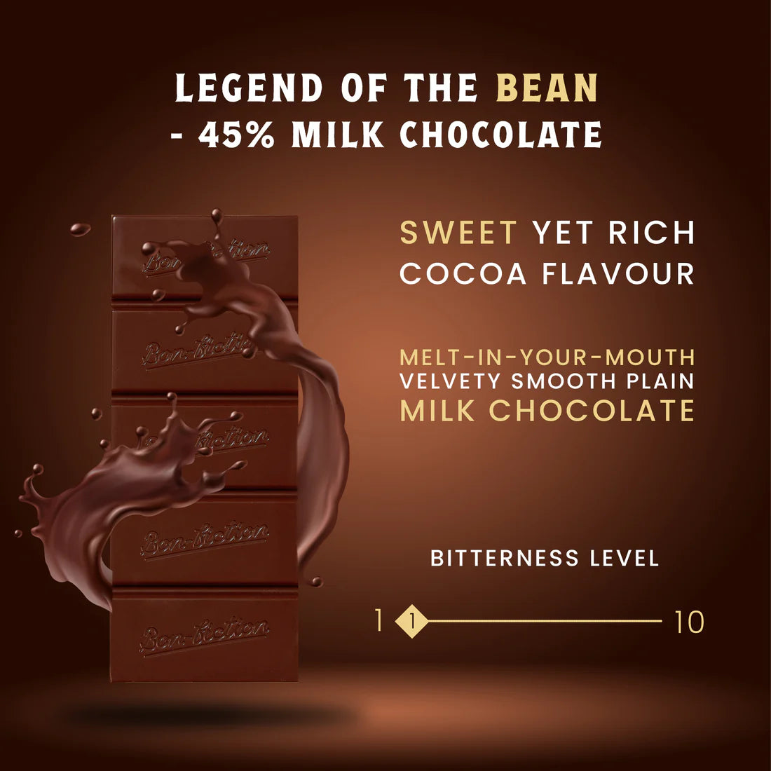 Bon Fiction - Legend Of The Bean - 45% Milk Chocolate