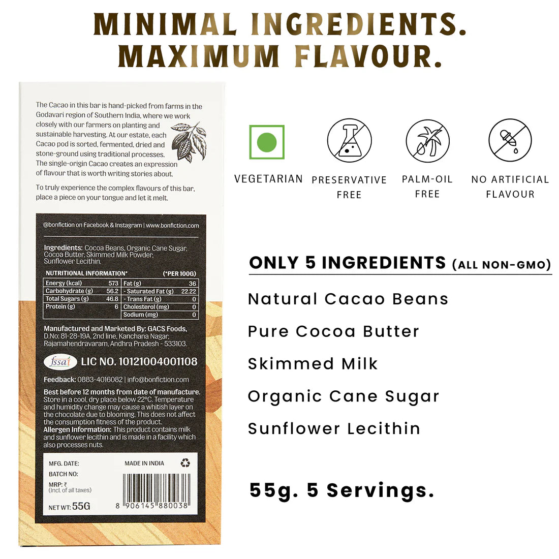 Bon Fiction - Legend Of The Bean - 45% Milk Chocolate