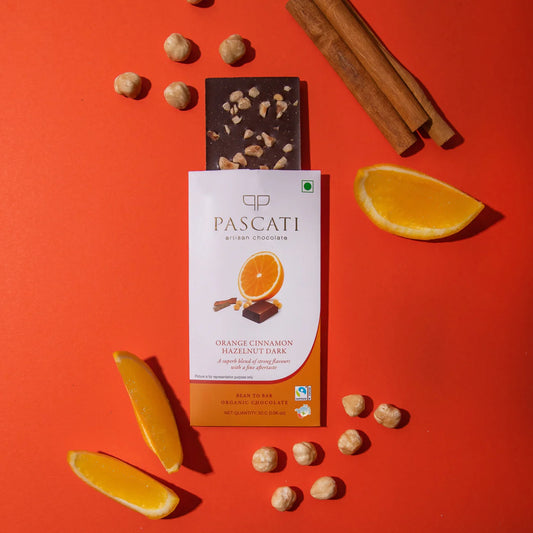 Pascati Orange Cinnamon Hazelnut Chocolate (mini), 30g