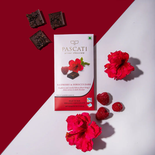 Pascati Raspberry Hibiscus Chocolate (mini), 30g