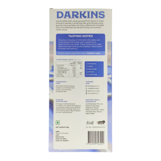 Darkins 56% Artisanal Dark Chocolate with Sanikatta Salt