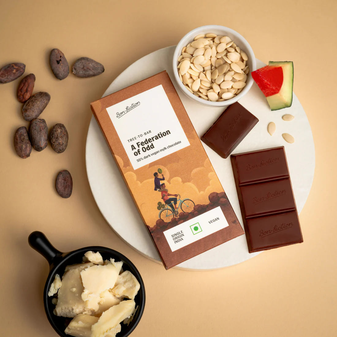 Bon Fiction - A Federation of Odd- 55% Dark Mylk Chocolate (Mini)