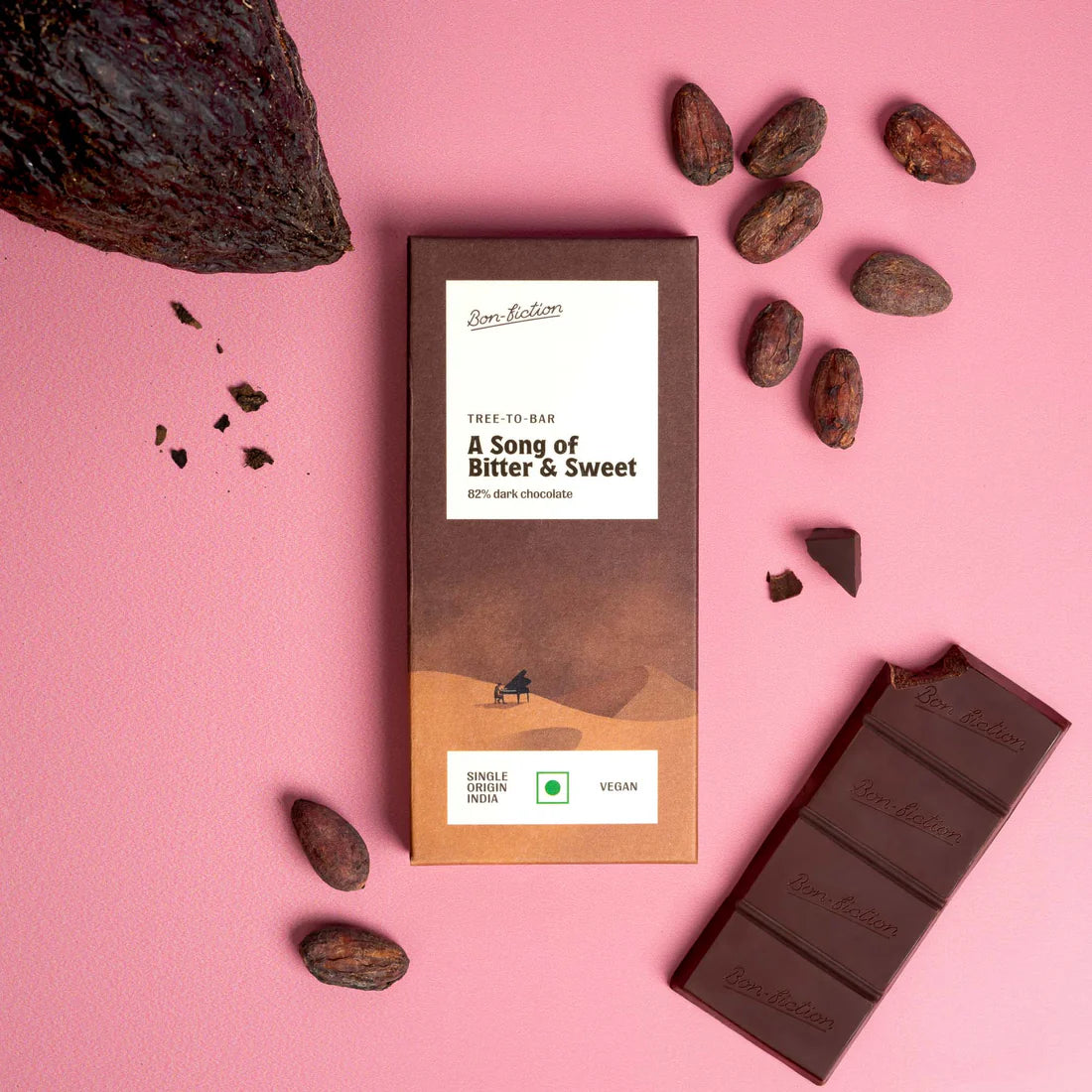 Bon Fiction - A Song of Bitter and Sweet - 82% Dark Chocolate (Mini)