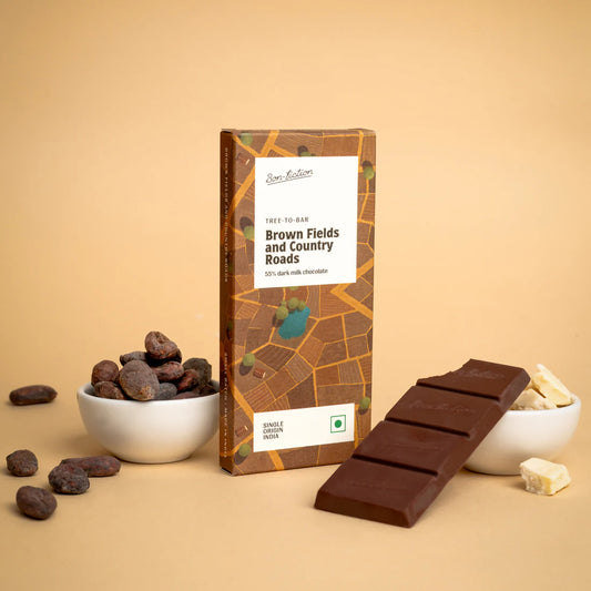 Bon Fiction - Brown Fields & Country Roads - 55% Dark Milk Chocolate (Mini)