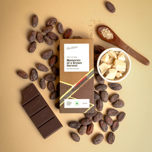 Bon Fiction - Memories Of A Brown Harvest - 64% Dark Chocolate (Mini)