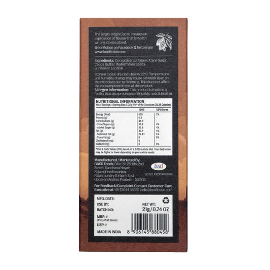 Bon Fiction - A Federation of Odd- 55% Dark Mylk Chocolate (Mini)