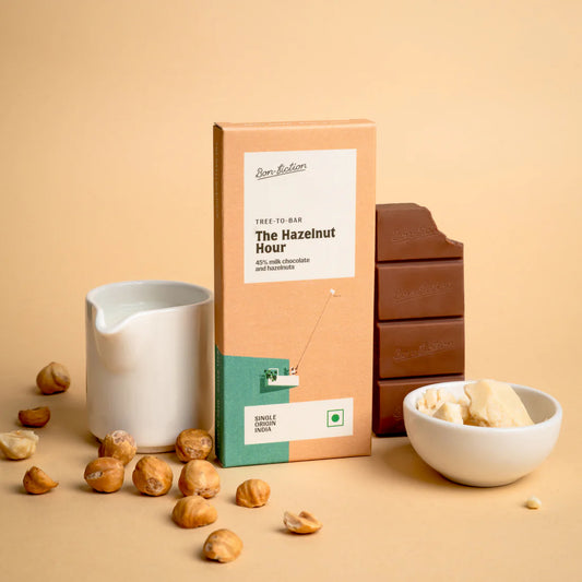 Bon Fiction - The Hazelnut Hour - 45% Milk Hazelnut Chocolate (Mini)