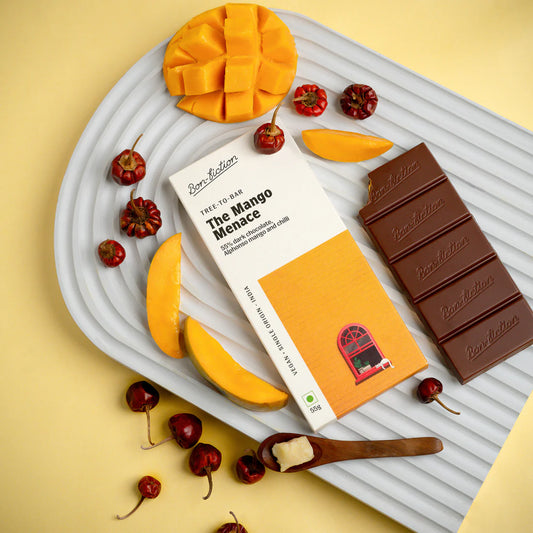 Bon Fiction - The Mango Menace - 55% Dark Alphonso Mango Chilli Chocolate