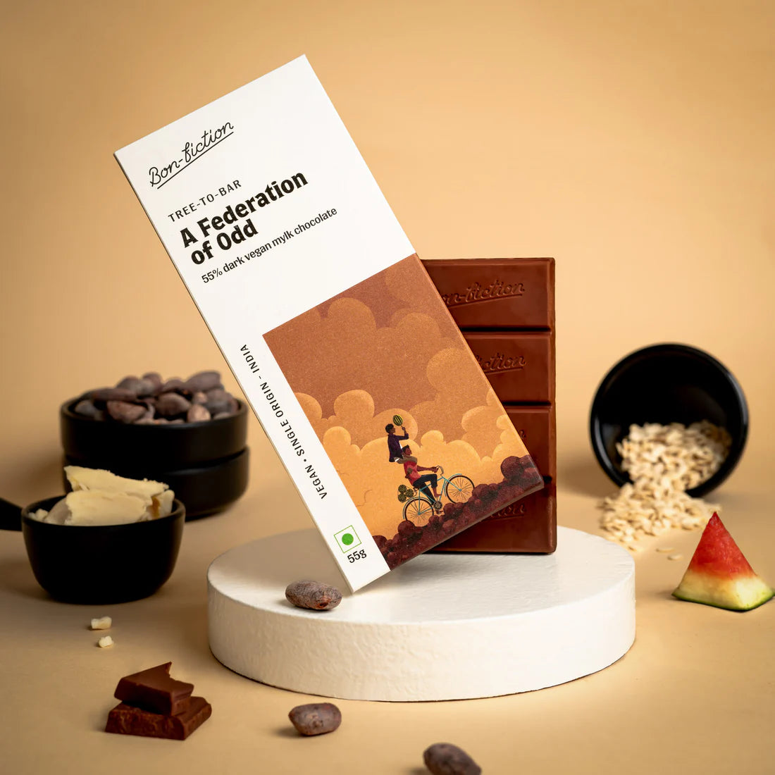Bon Fiction - A Federation of Odd- 55% Dark Mylk Chocolate